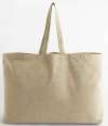 W348 Westford Mill Garment Dyed Oversized Tote Bag vintage sand colour image